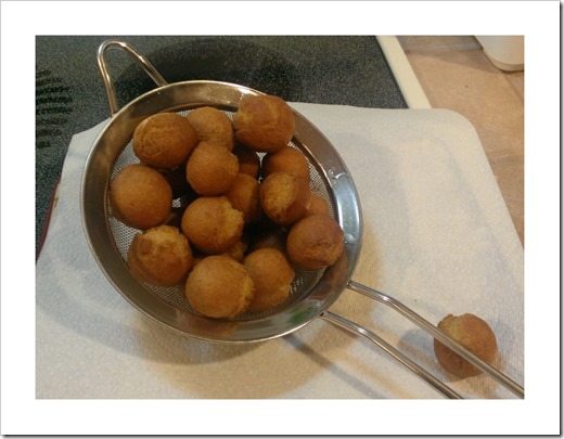 Castagnole cotte al punto giusto