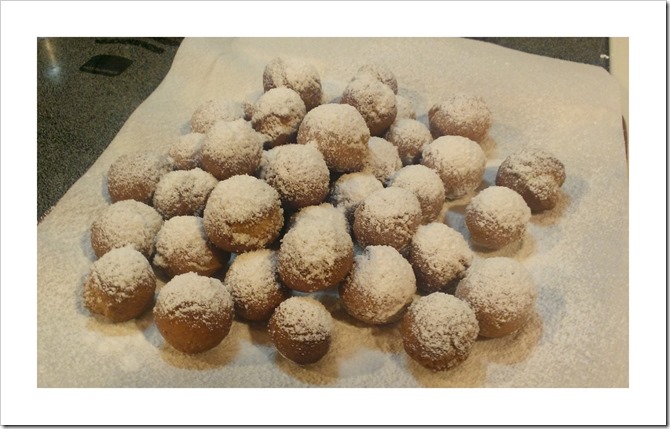 Castagnole ready to eat