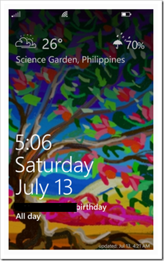 My art on Someone else's cell phone