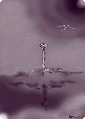 Rainy Day Space Needle