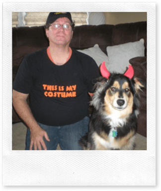 Dan Fiorella and puppy