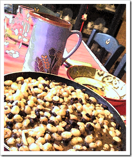 Gnocchi With Shrimp Pesto and Black Beans